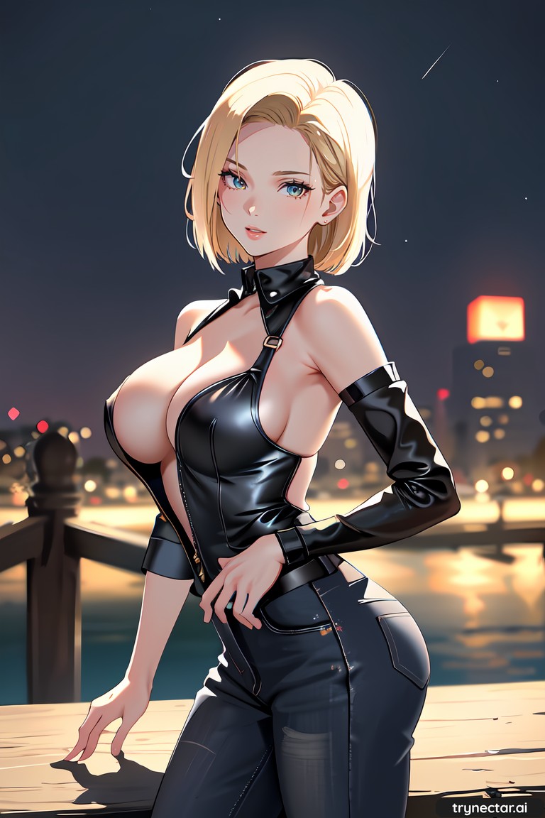 ai generated, anime character, hentai, waifu, android 18 - R-34.XYZ