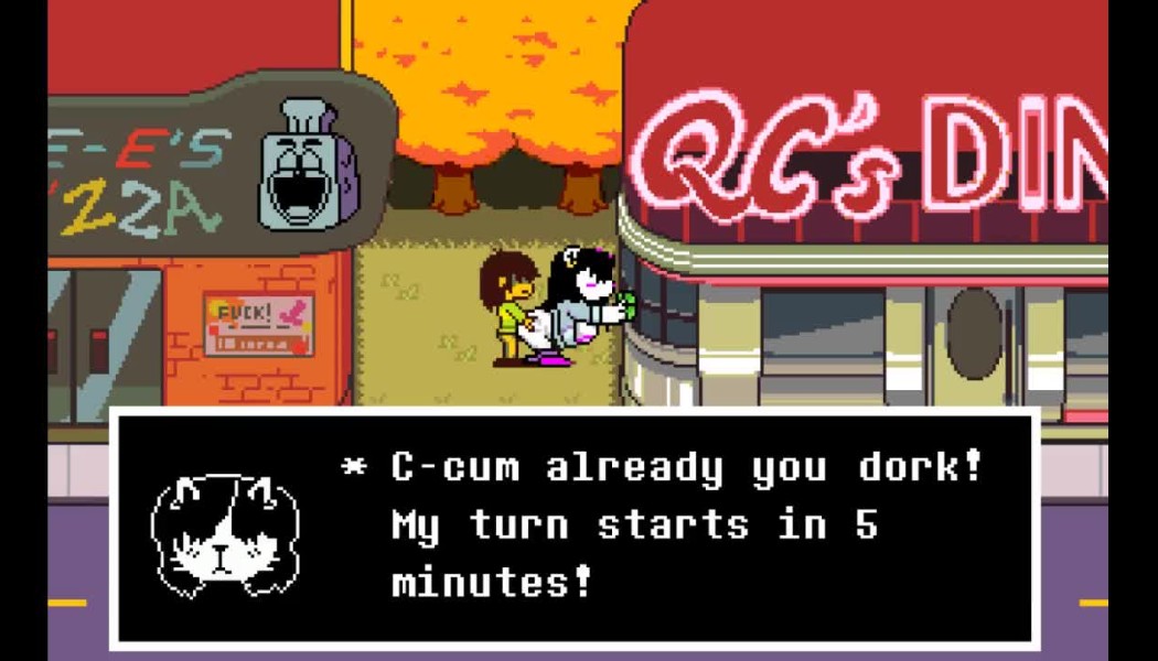 deltarune, catti (deltarune), kris, theevilfallenone, 1boy - R34 Vault