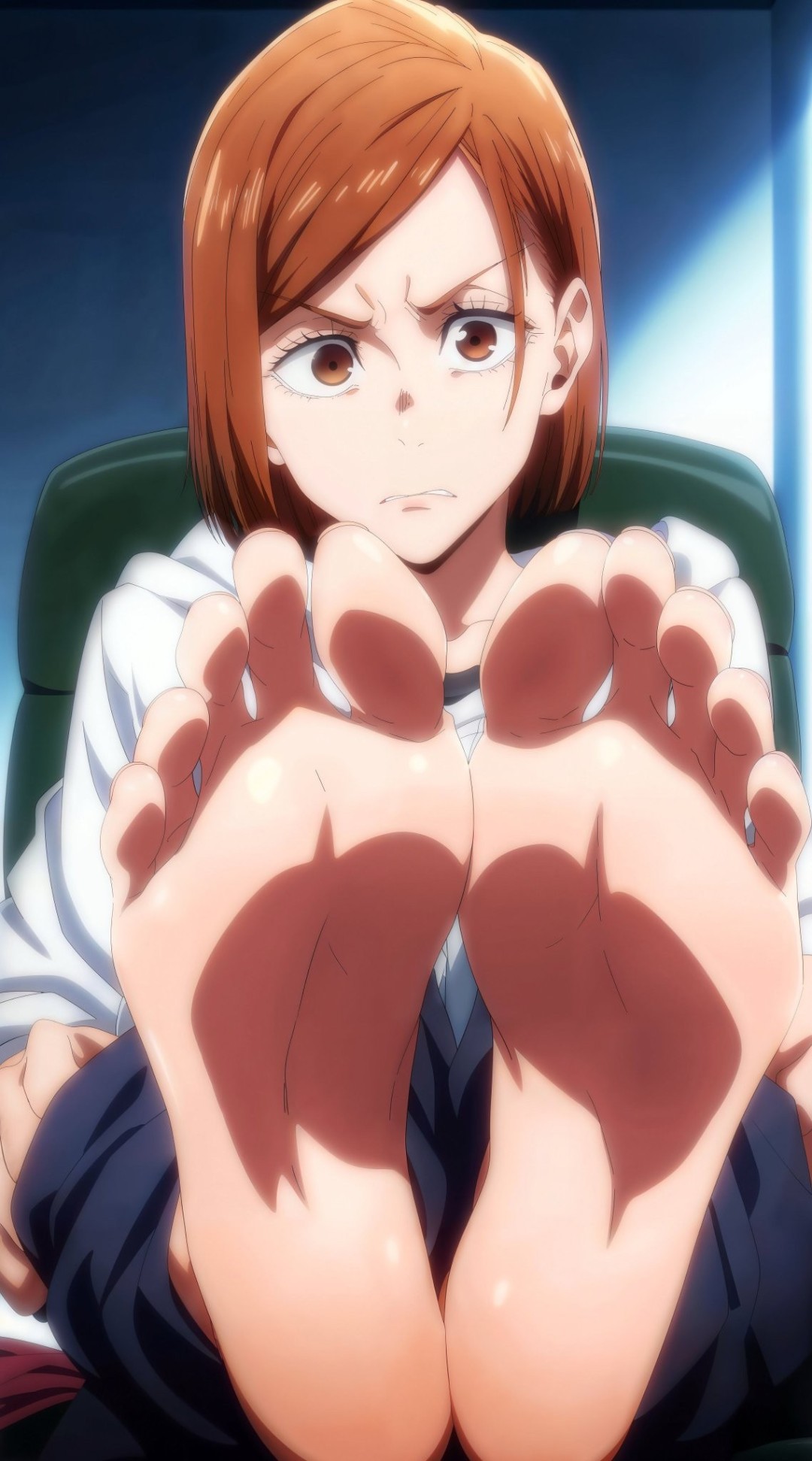 jujutsu kaisen, kugisaki nobara, 1girls, feet, feet up - R-34.XYZ