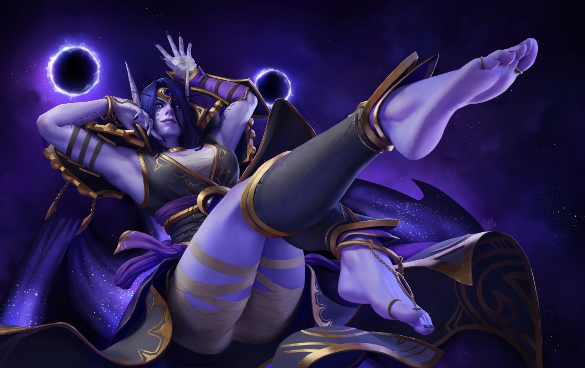 blizzard entertainment, world of warcraft, void elf, xalatath, kresto the  artist - R34 Vault